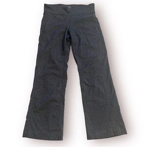 Athleta Gray Flare Leg Mid Rise Active Yoga Leggings Pants Sz S Wide Leg